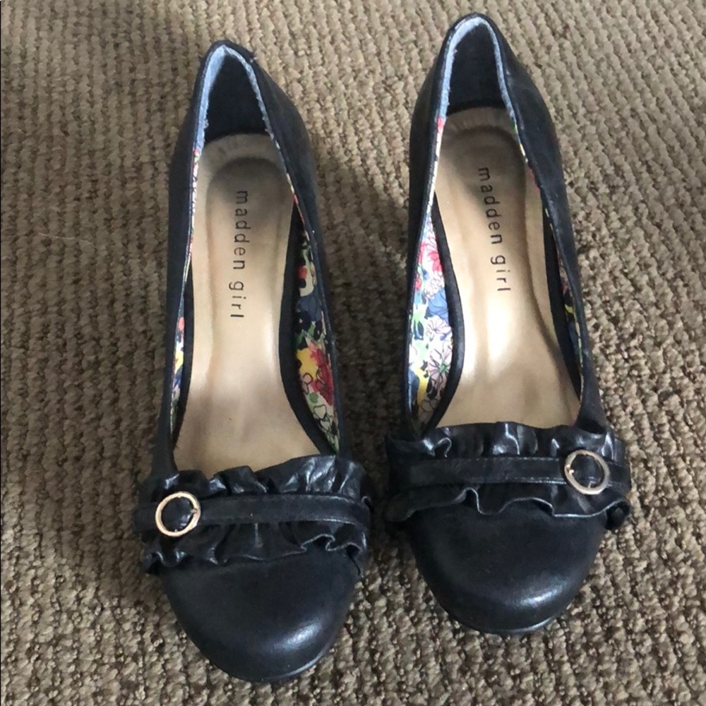 Madden Girl Black Heels